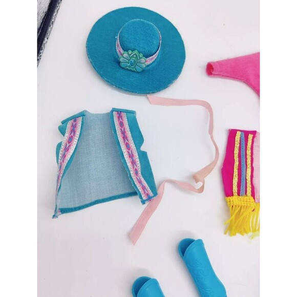 Vintage 1989 Western Fun Barbie Nia Incomplete Outfit + Western Fun Outfit #9951 - Picture 15 of 16